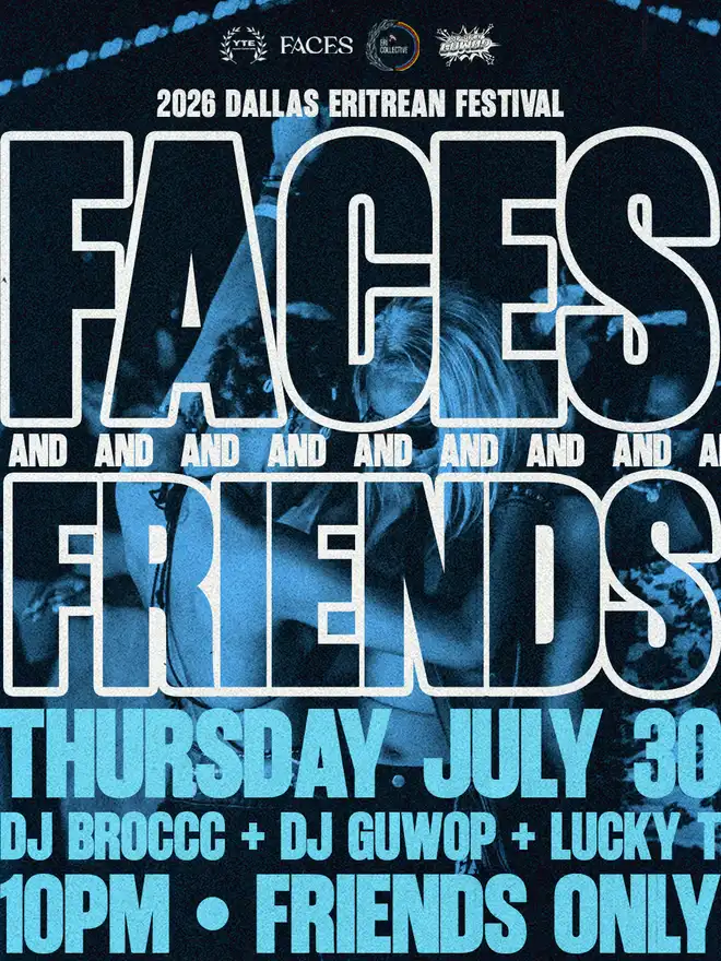 Faces + Friends flyer — ERI FEST 2026 Dallas