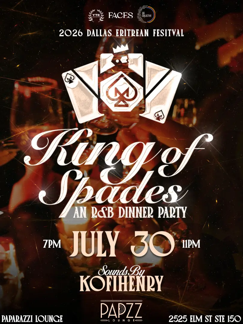 King of Spades — R&B Dinner flyer — ERI FEST 2026 Dallas